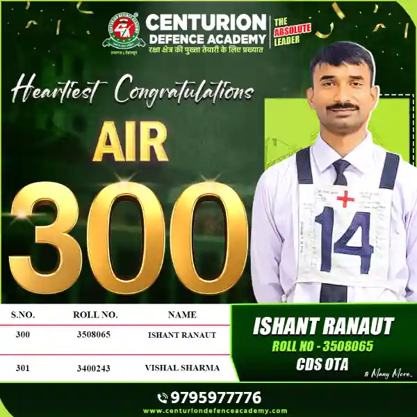 Centurion Defence Academy Selections