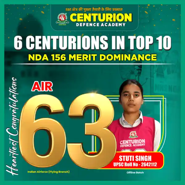 Centurion Defence Academy Selections NDA 156