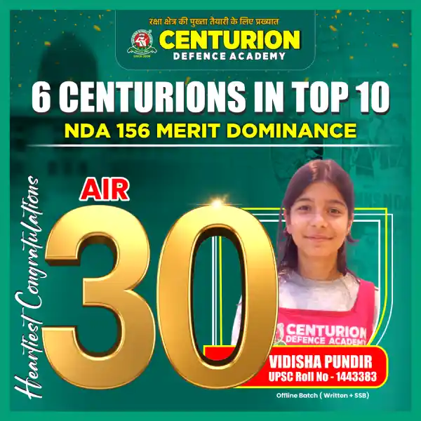 Centurion Defence Academy Selections NDA 156