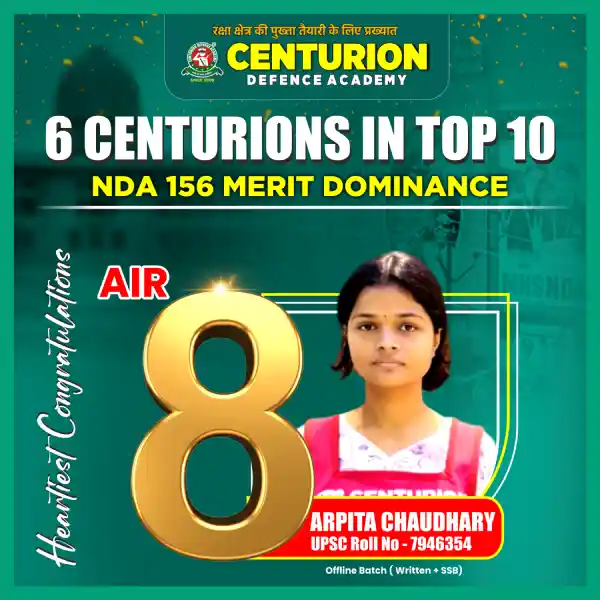Centurion Defence Academy Selections NDA 156
